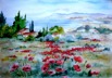 Nr. 364 Mohn am Meer, Format: 50 x 70 cm, verkauft