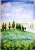 Nr. 131 Frühling in der Toskana, Format: 50 x 60 cm, Preis o. Rahmen: 50 €